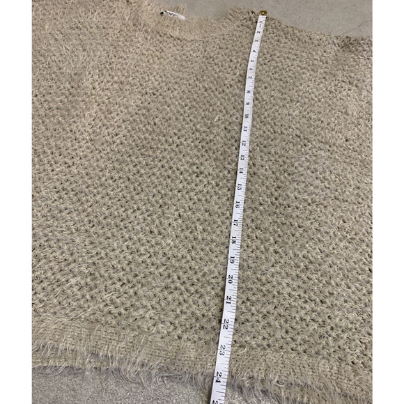 DK NYC Womens Chunky Knit Poncho Womens XS Nylon Blend Pullover Sweater Shawl - Picture 8 of 10